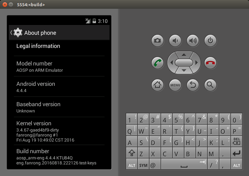 用已编译的内核启动Android模拟器