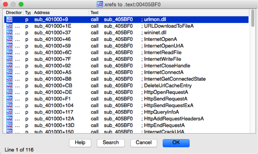 解密之后的交叉引用